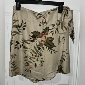 EP Pro Women's Size 10 Wrap Around Skort Length From Waist 19" 100% Silk New